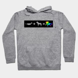 Narwhal + Horse = Unicorn (color) Hoodie